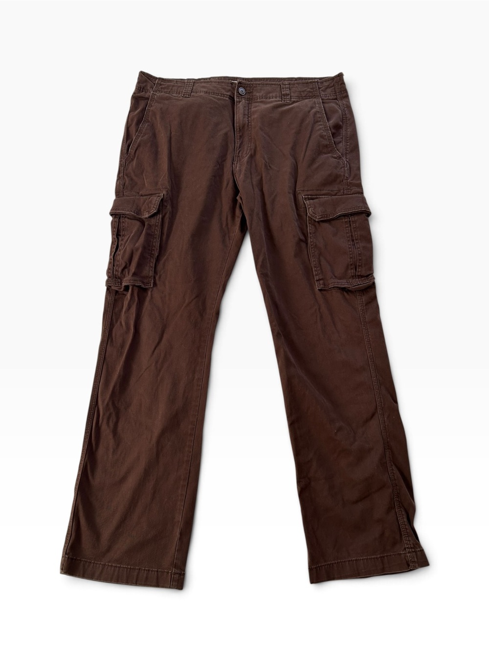 Brown Cotton Cargo Pants - Men’s Gorpcore Hiking Outdoor Utility Pants